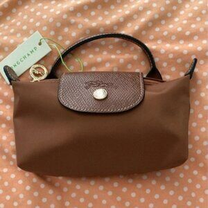 Longchamp Brown Mini Tote Bag